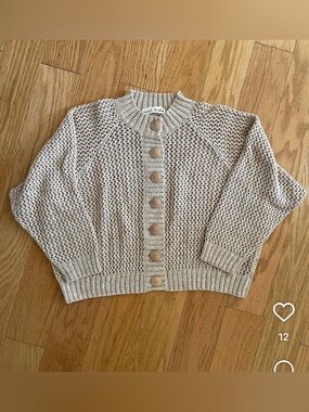 ISO Wol Hide Mesh Bomber Cardigan S/M